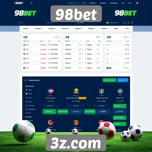 Plataforma 98bet inclui opções de apostas esportivas